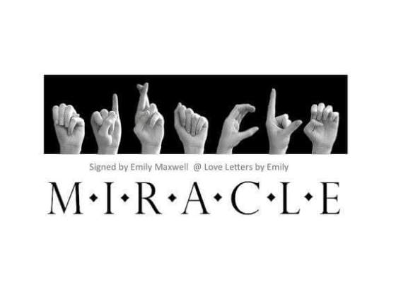finger spelling miracle